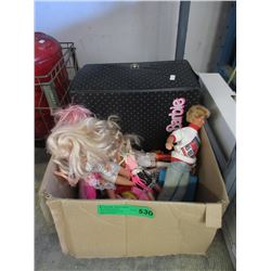Barbie Dolls in Case