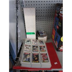 Binder & 2 Boxes of Hockey Trading Cards