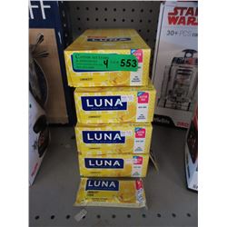 5 Boxes of Lemon Zest Luna Bars