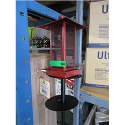 New Metal Bird Feeder with Double Squirrel Baffle