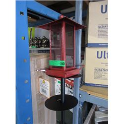 New Metal Bird Feeder with Double Squirrel Baffle