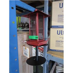 New Metal Bird Feeder with Double Squirrel Baffle