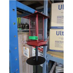 New Metal Bird Feeder with Double Squirrel Baffle