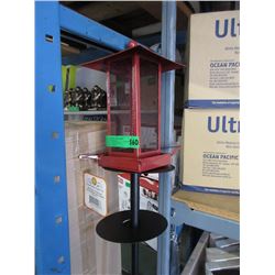 New Metal Bird Feeder with Double Squirrel Baffle