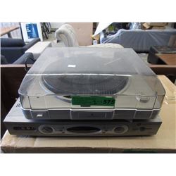 Turntable & Motorola TV Box
