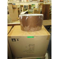 Case 6 New Bella Casa Brown Oval Lamp Shades