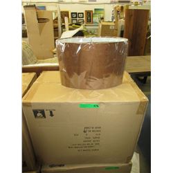 Case 6 New Bella Casa Brown Oval Lamp Shades