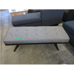 New Wood Bench with Upholstered Top