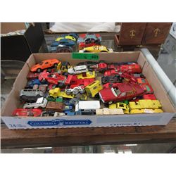 Box of Approximately 50 Toy Cars