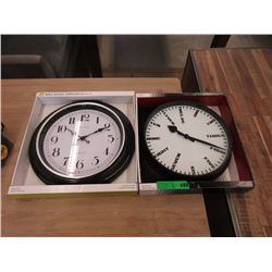 2 New Wall Clocks - One 14" & One 16"