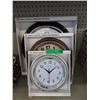 Image 1 : 3 Assorted New Wall Clocks with Glass Lenses