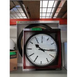 2 New Wall Clocks - Glass Lenses