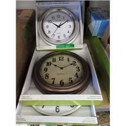 3 New Wall Clocks - Glass Lens