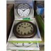 Image 1 : 3 New Wall Clocks - Glass Lens
