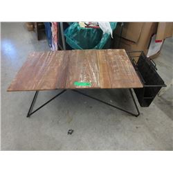 New Urban Decor Wood Top Coffee Table