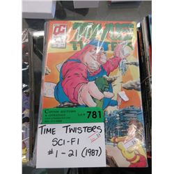 1987 Time Twisters Sci-Fi Comics #1 - 21
