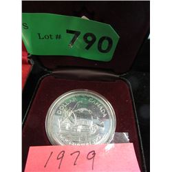 1979 Canadian Silver Dollar Coin - .500 Silver