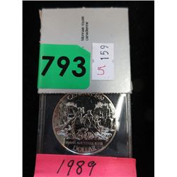 1989 Canadian Silver Dollar Coin - .500 Silver