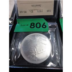 1976 Montreal Olympics $5 Coin  - .925 Silver