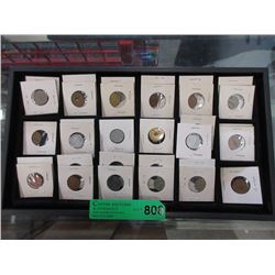 32 Assorted World Coins