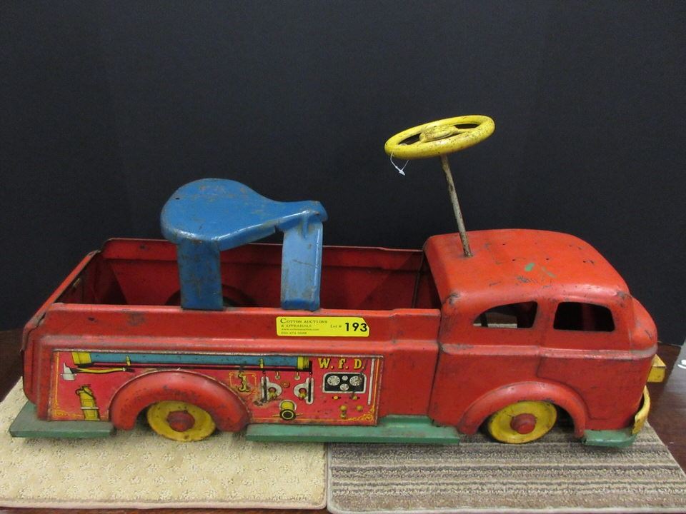 vintage ride on fire truck