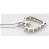 Image 5 : 14KT White Gold 1.00ctw Diamond Pendant with Chain