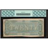 Image 2 : 1864 $20 Confederate States of America Note PCGS 64PPQ