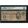 Image 1 : 1886 $5 Silver Certificate PMG 10 Very Good