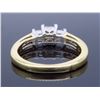 Image 4 : 14KT Yellow Gold 0.91ctw Diamond Ring