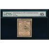 Image 1 : 1776 $1/6 Dollar Continental Currency PMG 45
