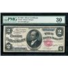 Image 1 : 1891 $2 Silver Certificate PMG 30