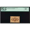 Image 1 : 5 Cent First Issue Fractional Note PCGS 64 No Serial Number