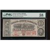 Image 1 : 1883 $10 North Carolina Obsolete Note PMG 58