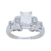 Image 3 : 14K White Gold 1.07ctw Diamond Ring