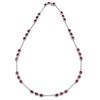 Image 1 : 14KT White Gold 7.05ctw Ruby and Diamond Necklace