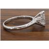 Image 8 : Platinum 1.06ct Pear Shaped Diamond Ring