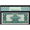 Image 2 : 1899 $2 Mini Porthole Silver Certificate PCGS 58PPQ