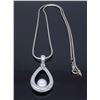 Image 1 : Sterling Silver Pearl Pendant with Chain