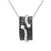 Image 1 : 14KT White Gold 1.00ctw Diamond Pendant with Chain