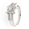 Image 1 : 18KT White Gold 0.86ctw Diamond Ring