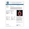 Image 3 : 2.75 CTW Ruby & Micro VS/SI Diamond Halo Necklace 18K Yellow Gold - REF-60Y2K - 20597