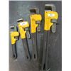 Image 1 : Set of 4 Pipe wrenches