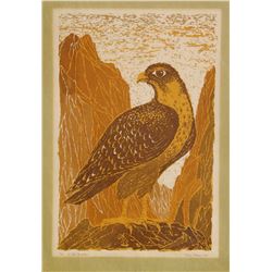 Joan Drew, Cliff Dweller, Woodcut,