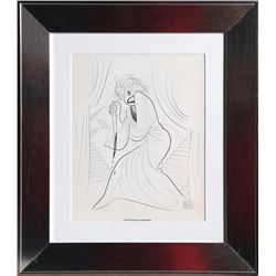 Al Hirschfeld, Carol Channing as Lady MacBeth, Offset Lithograph