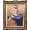 Image 1 : Philippe Alfieri, Sitting Clown, Oil Painting, signed l.r.