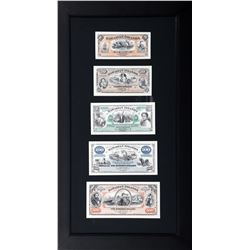 Bank Note, Five Hawaii Bank Notes, American Bank Note Commermoratives (ABNC) bank note, Reproduction