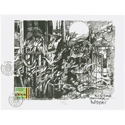 Alexander Boghossian, Combat Racism!, Lithograph with United Nations Stamp, signed and numbered