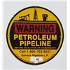 Image 1 : ORIGINAL SUNOCO PIPELINES OIL SIGN