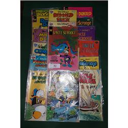 NINETEEN VINTAGE DONALD DUCK & UNCLE SCROOGE COMICS