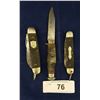 Image 1 : TWO VINTAGE BOYSCOUT POCKET KNIVES & VINTAGE HUNTING KNIFE